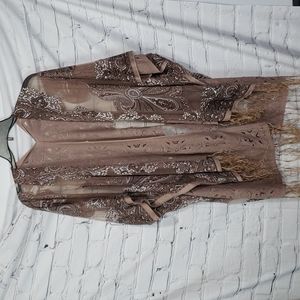 Windsor Open Sheer Cardigan-Kimono S-M